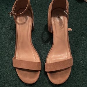 A New Day nude block heels